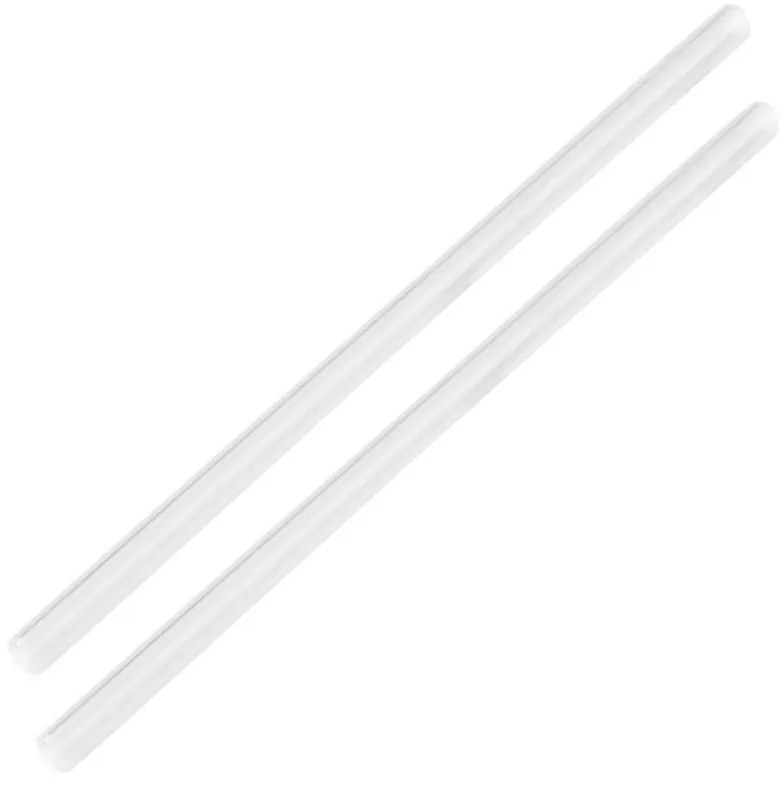 Paie de sticla cu perie Fackelmann 54845, 4 buc + 1, 22 cm, Diametru 8 mm, Sticla, Transparent