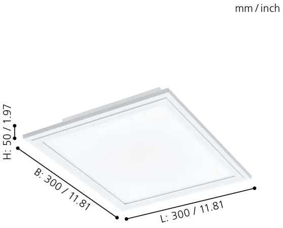 Eglo 98201 - Plafonieră LED SALOBRENA-A, 14W, 230V, dimabil, cu DO