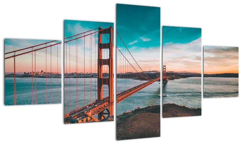Tablou - Golden Gate, San Francisco (125x70 cm), în 40 de alte dimensiuni noi