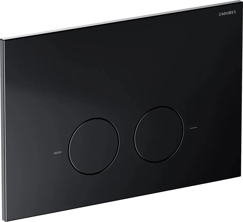 Clapeta de actionare Omnires Minimal finisaj negru mat
