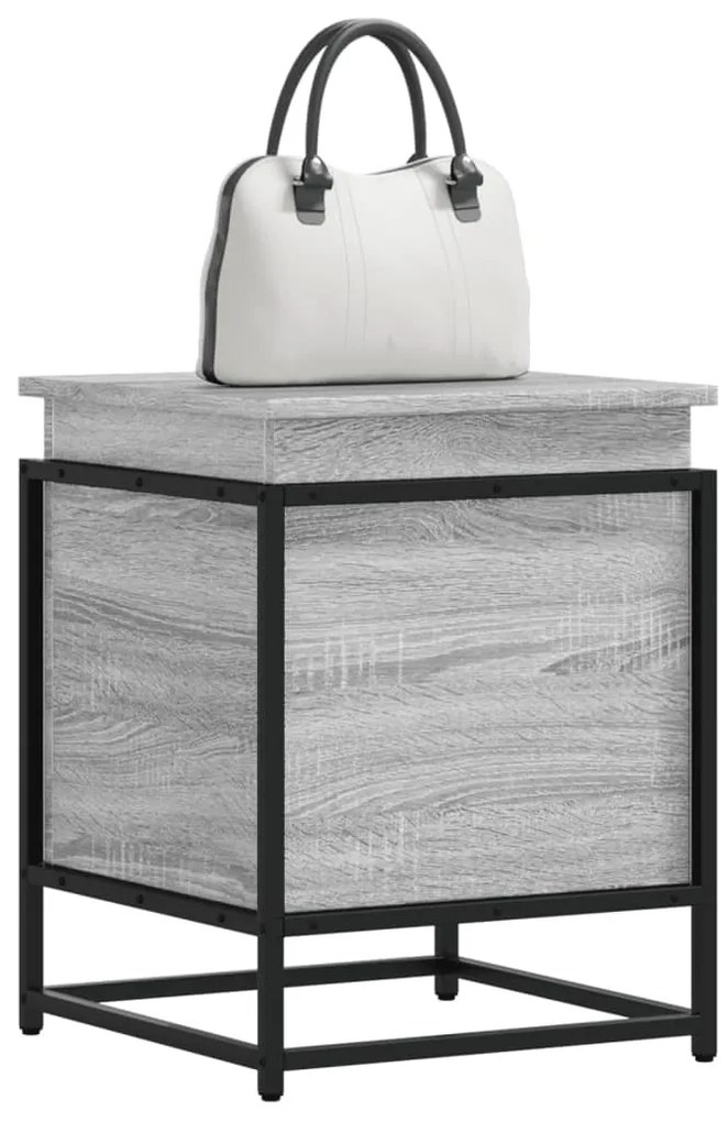 vidaXL Cutie depozitare gri sonoma 40x40x51,5 cm lemn prelucrat