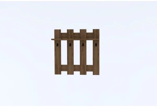 Cuier de perete CARINA 70x70 cm maro