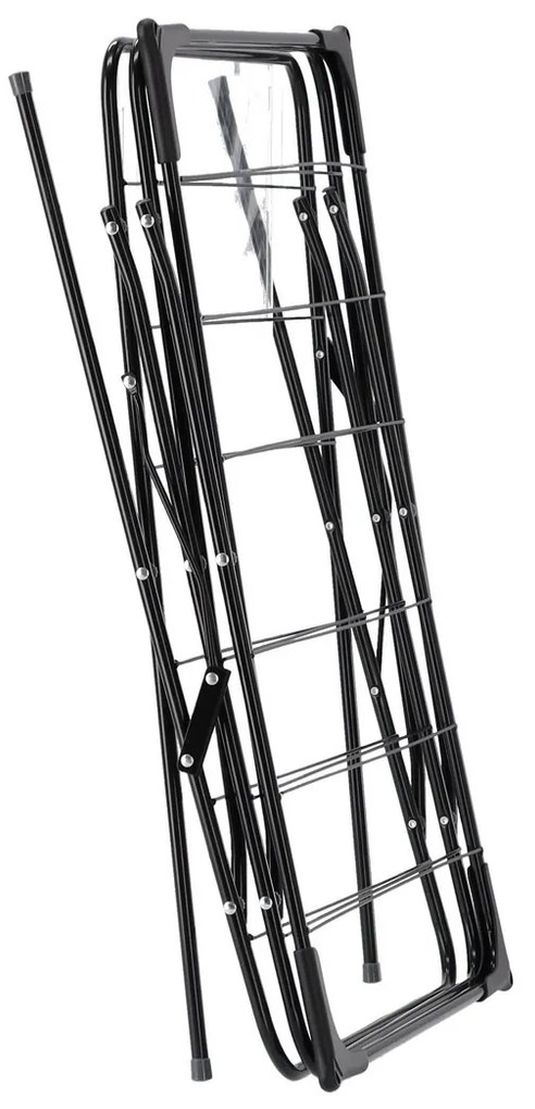 Uscător de rufe Aldotrade CAMILLA negru, 62 x 51 x 136,5 cm