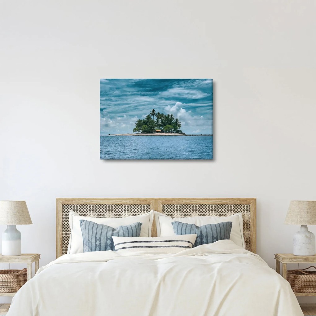 Tablou insula în mare (70x50 cm)