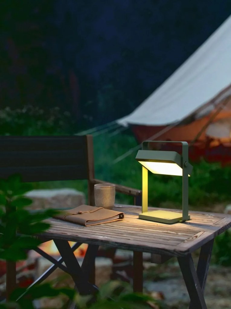 Lampa solara LED portabila IP44 Saulio verde maslina