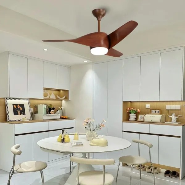 Ventilator LED dimabil de tavan Immax NEO 07286L LED/18W/230V maro Wi-Fi Tuya + telecomandă