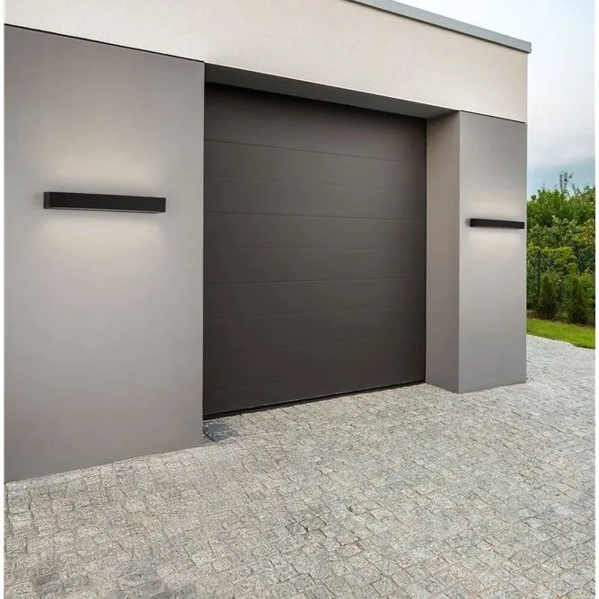 Aplica exterior neagra liniara 50cm IP65 LED CCT PRISMATIC