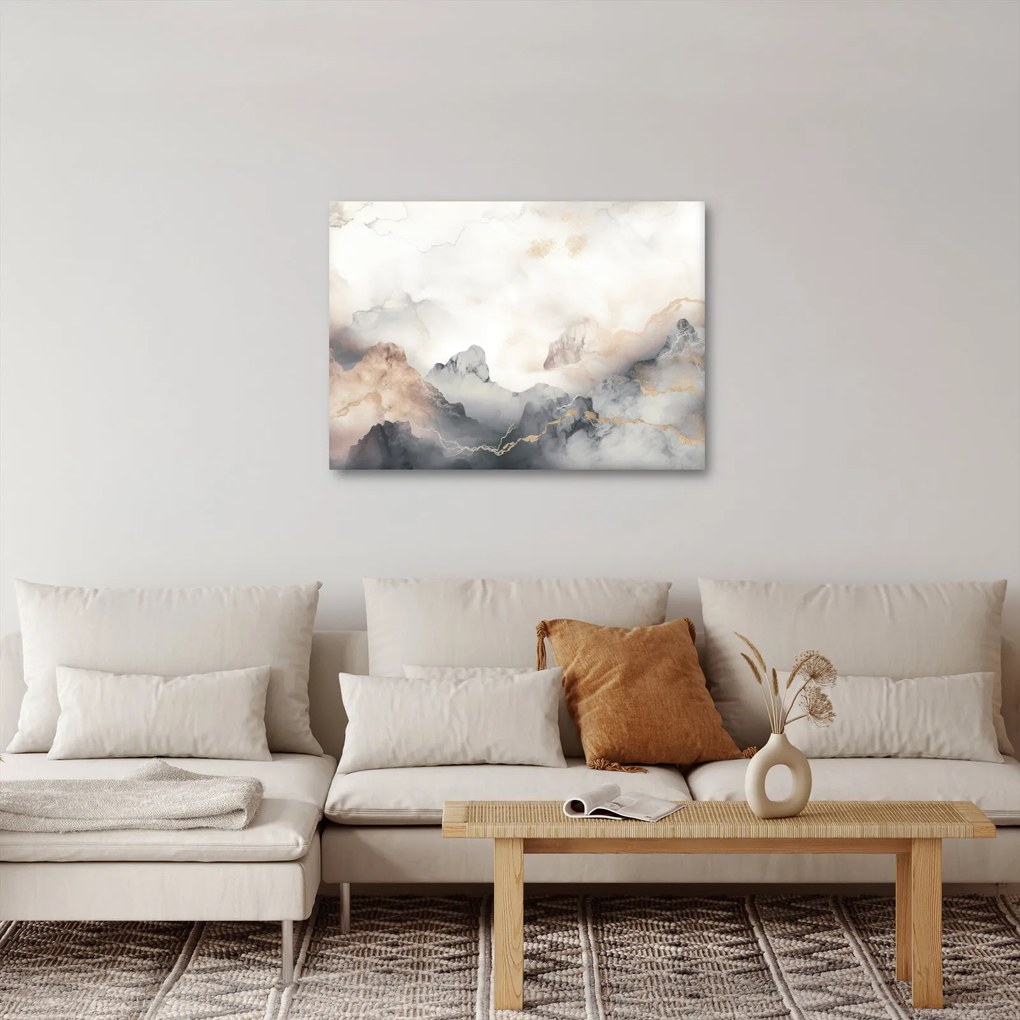 Tablou - Munte abstracție cu textura de marmură (70x50 cm)