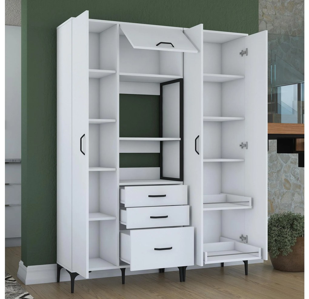 Set dulapuri bucătărie Jenaretta 31 (alb + negru). 1107095
