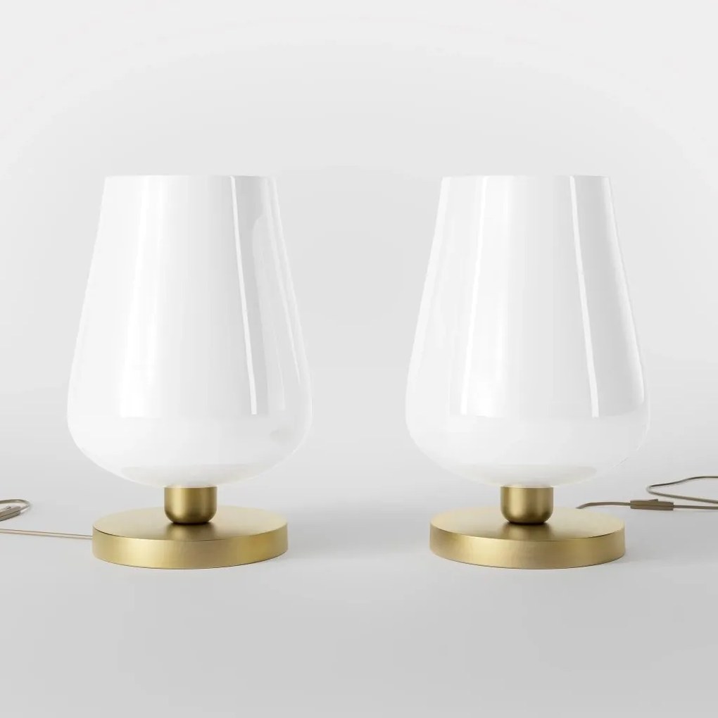 Veioza design italian din alama si sticla Talis