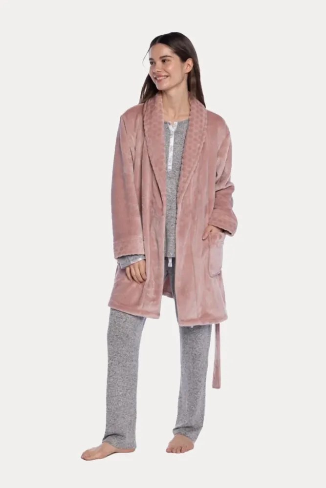Halat scurt pentru femei PALOMA M Roz pal / Dusty rose