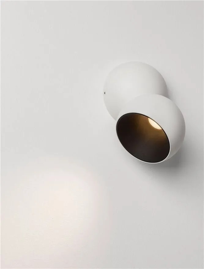 Spot LED aplicat aluminiu LUSA alb