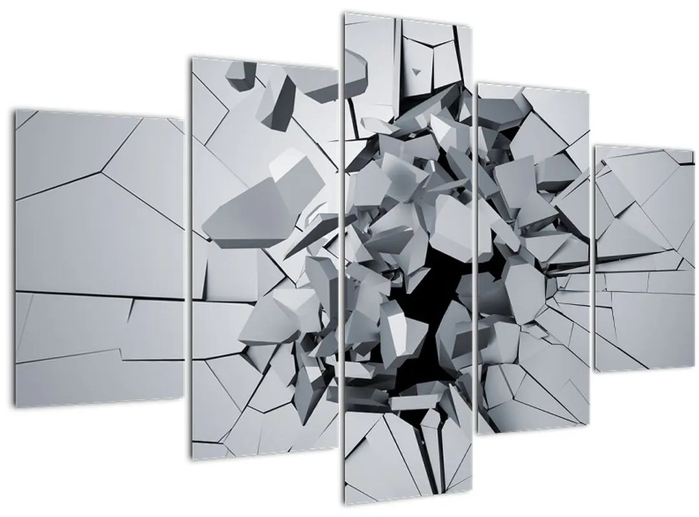 Tablou abstracție 3D (150x105 cm)