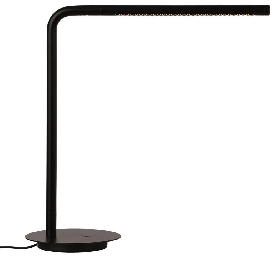 Veioză neagră LED cu intensitate reglabilă din metal (înălțime 46 cm) Omni Table – UMAGE