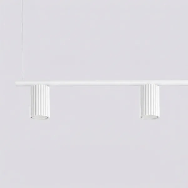 Sollux SL.2711 - Lustru suspendat pe cablu KARBON 4xGU10/10W/230V alb
