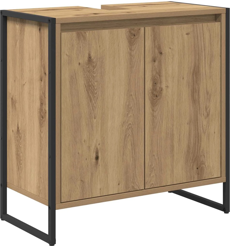 vidaXL Dulap de Baie Stejar artizanal 60 x 30 x 60 cm Lemn compozit