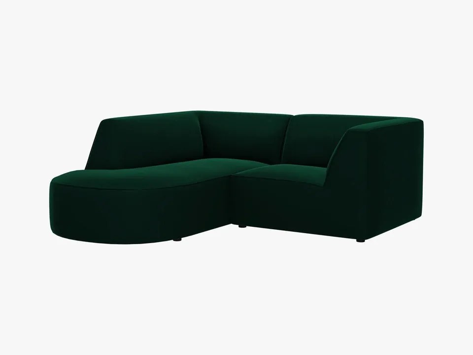 Coltar 3 locuri rotund Ruby catifea L186 cm