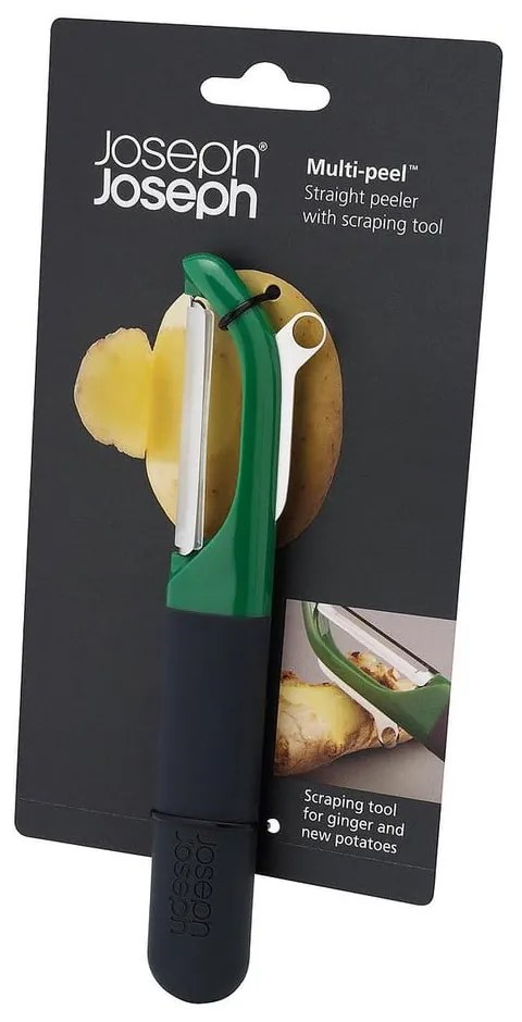 Cuțit pentru răzuit legume Joseph Joseph Multi-peel, verde gri