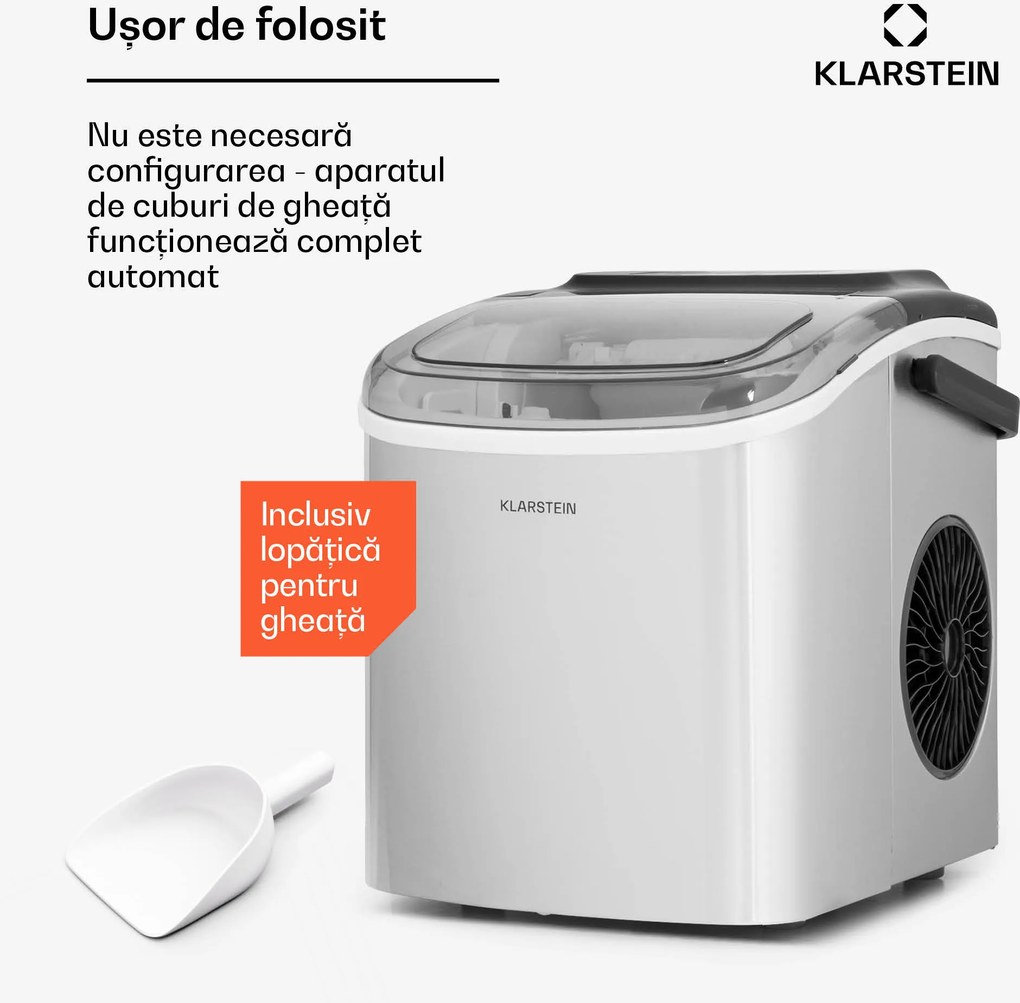 Klarstein Caldwell Ice Ball Maker 12 kg/24h Rezervor de apă: 1,3 l