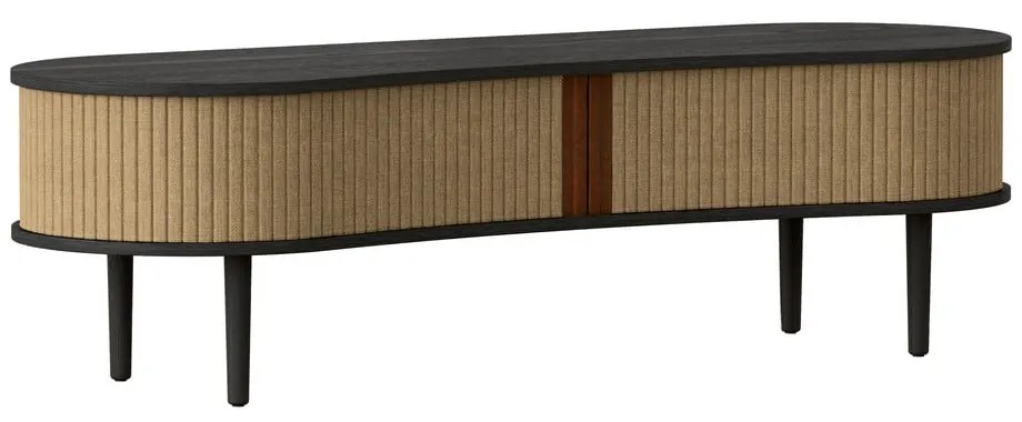 Masă TV maro/maro deschis cu aspect de lemn de stejar 140x40 cm Audacious – UMAGE