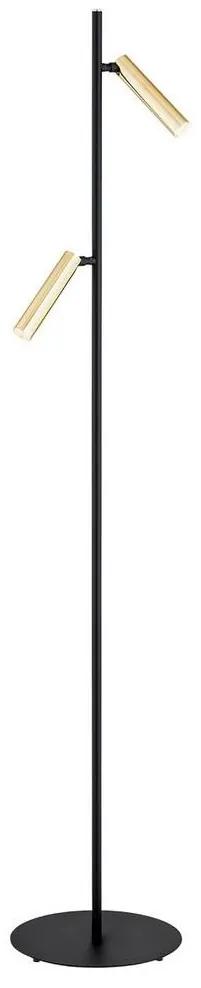 Lampadar TORRE 2xG9/6W/230V negru/alamă Argon 7083