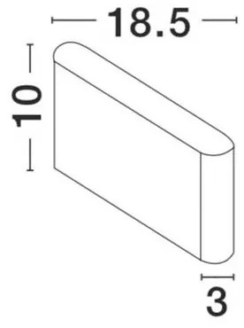Aplica LED pentru exterior design modern IP54 Soho alb