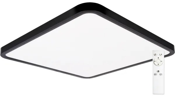 Plafonieră LED Top Light REVIT LED/50W/230V 3000-6500K 50x50 cm negru + telecomandă