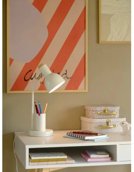 Nordlux - Lampă de masă DEVONE 1xE27/15W/230V, albă