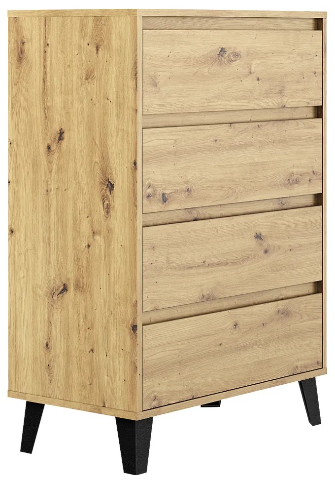 Comoda BOGAN 4S70, stejar Artisan