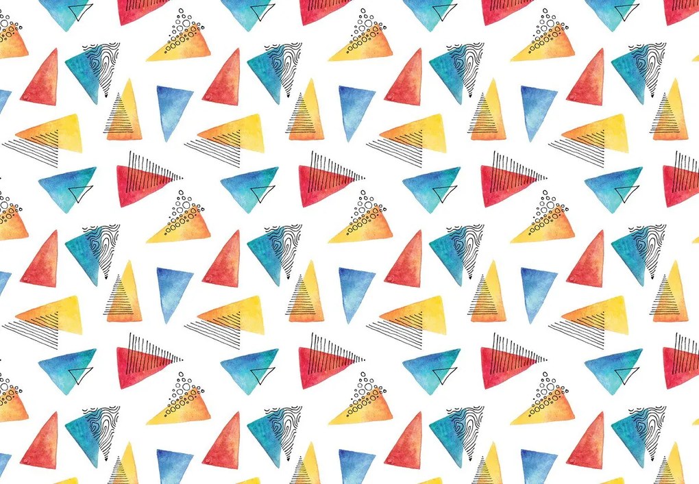 Fototapet - Triunghiuri abstracte (147x102 cm)
