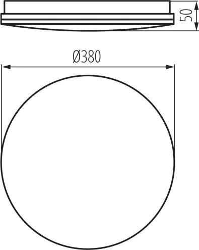 Kanlux 39742 - Plafonieră LED pentru baie ENELO, LED/24W/230V, Ø 38 cm, IP44
