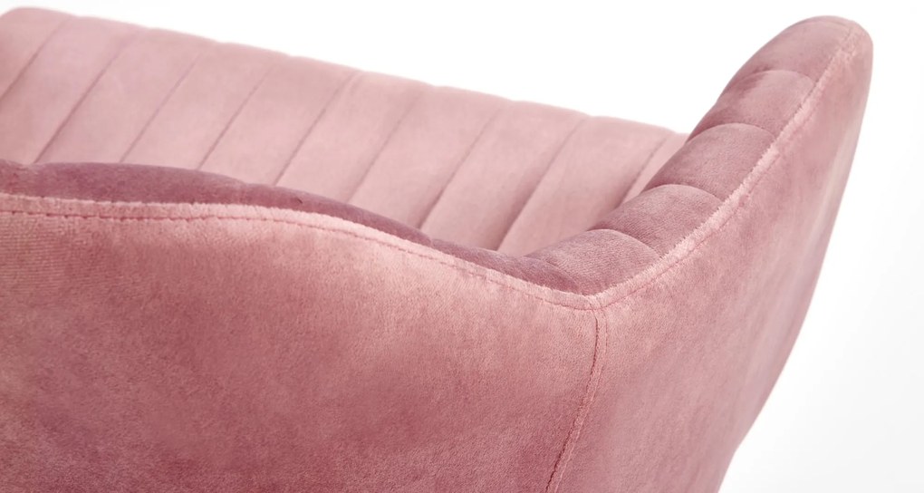 Scaun de birou Catifea Roz, MARIBO VELVET