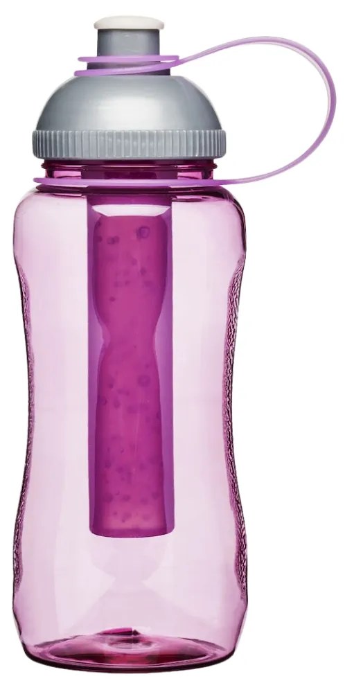 Sticla de plastic cu insertie de racire FRESH 520 ml, roz