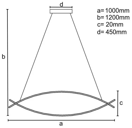 Lustră LED dimabilă pe cablu LED/70W/230V 3000-6500K + telecomandă
