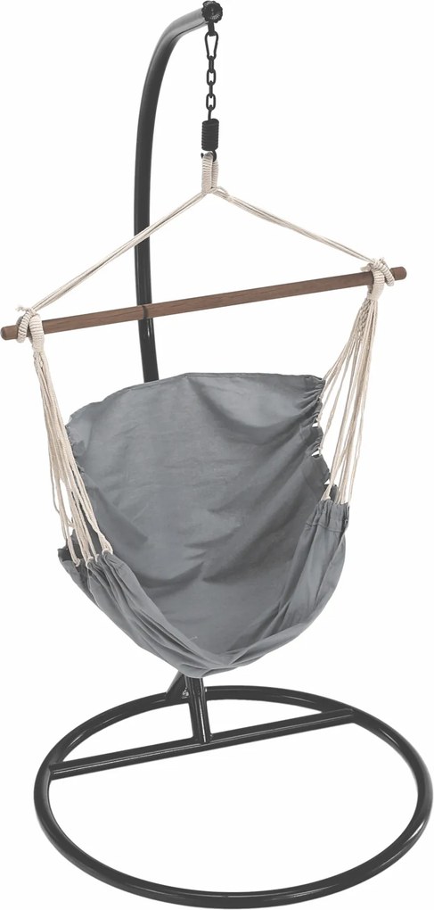 Scaun balansoar suspendabil, alb/gri, LINDO NEW