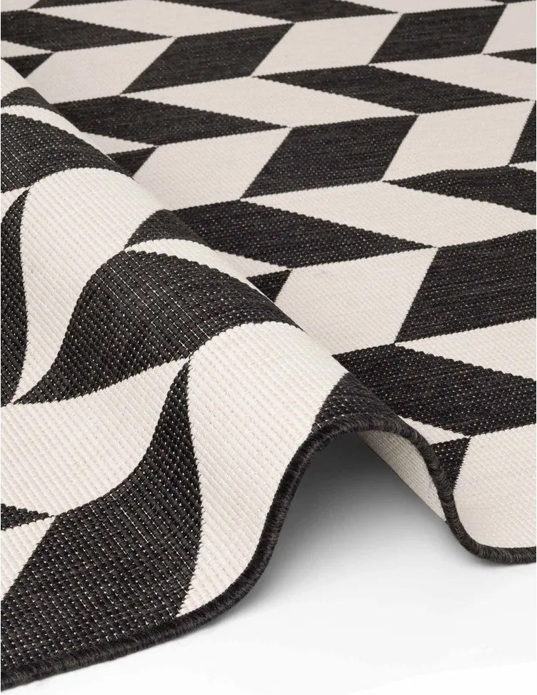 Covor pentru exterior și interior negru/crem 120x170 cm Haringey Terrick – Ted Baker