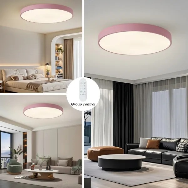 Brilagi-LED Lampă LED dimabilă POOL SMART LED/128W/230V 100 cm Wi-Fi Tuya+telecomandă roz
