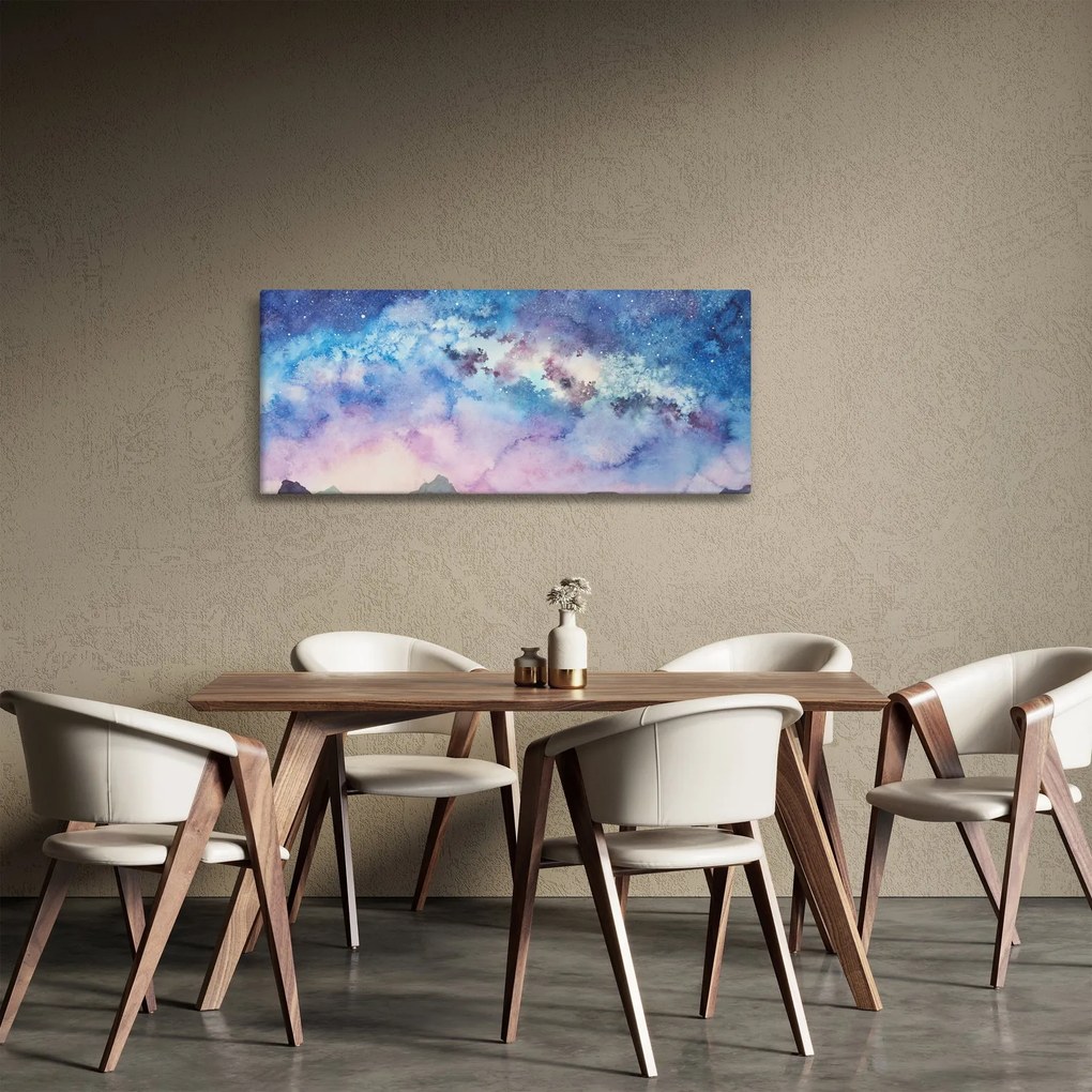 Tablou - Calea lactee, aquarel (120x50 cm)