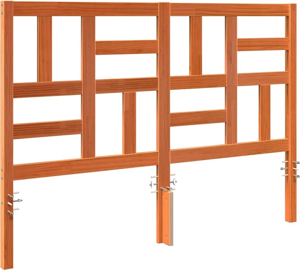 vidaXL Întăritură de pat cu headboard Maroniu cerat 145,5 x 4 x 104 cm