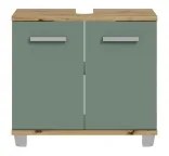 Dulap de baie VENOM verde/stejar artisan