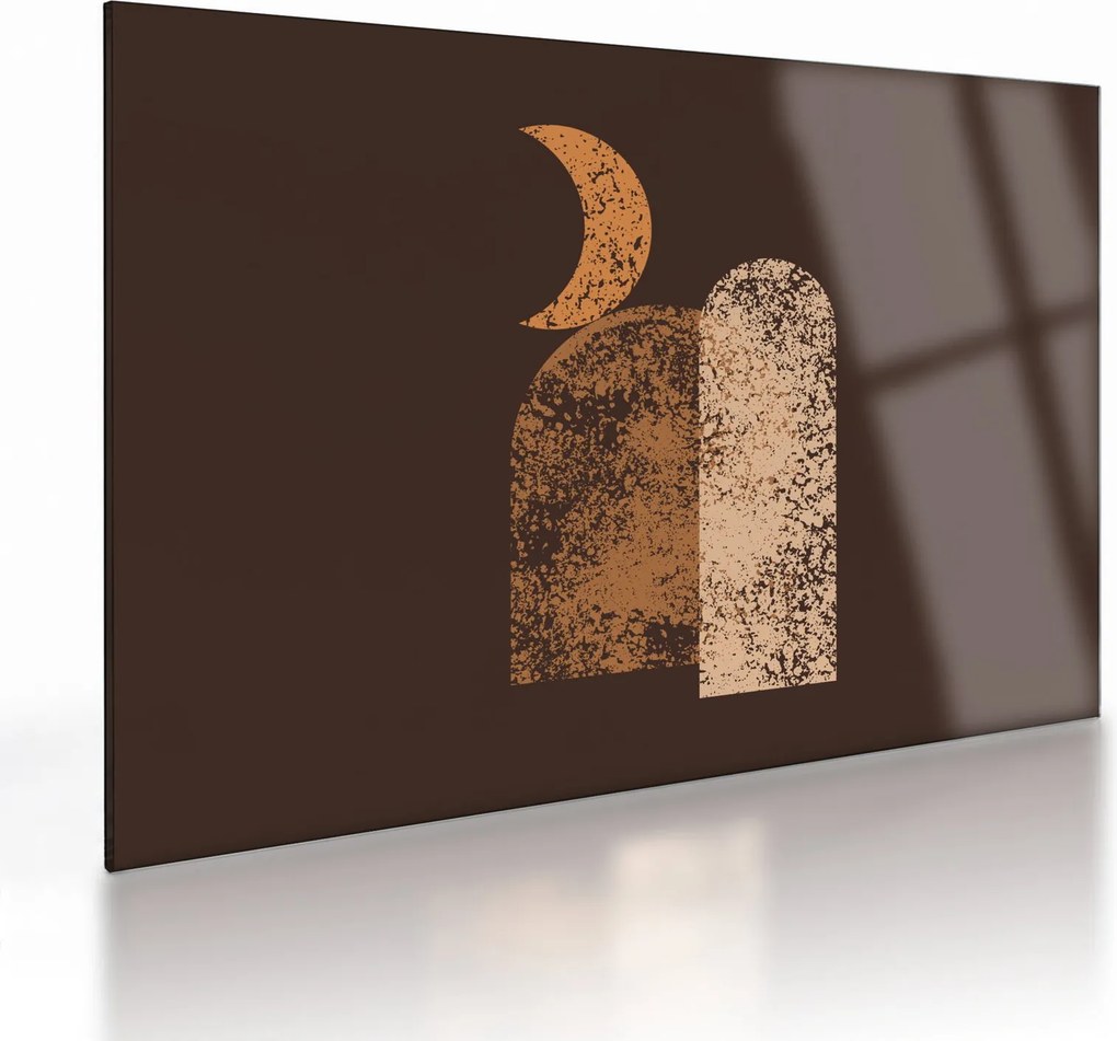 Tablou pe sticlă - Arce portocalii N⁰2 (70x50 cm)