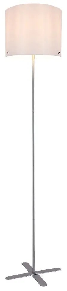 Lampadar, lampa de podea design modern Izander alb, argintiu