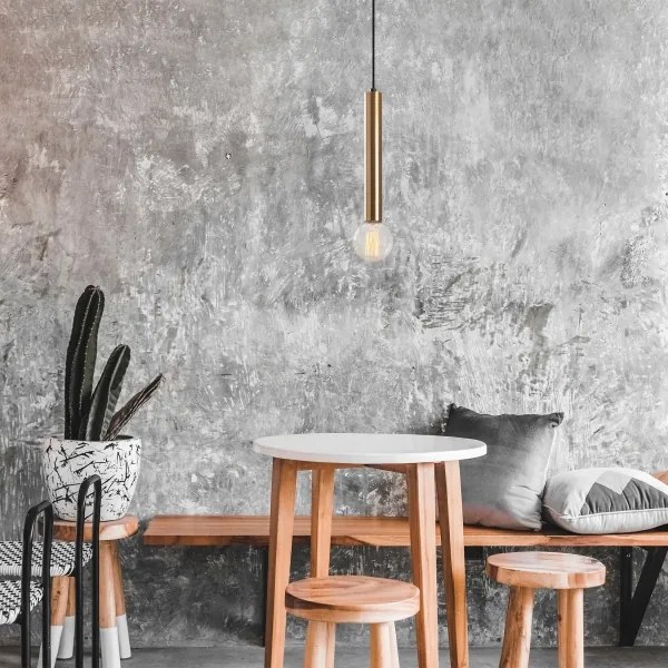 Lustră cu cablu TEMPO 1xE27/40W/230V aurie