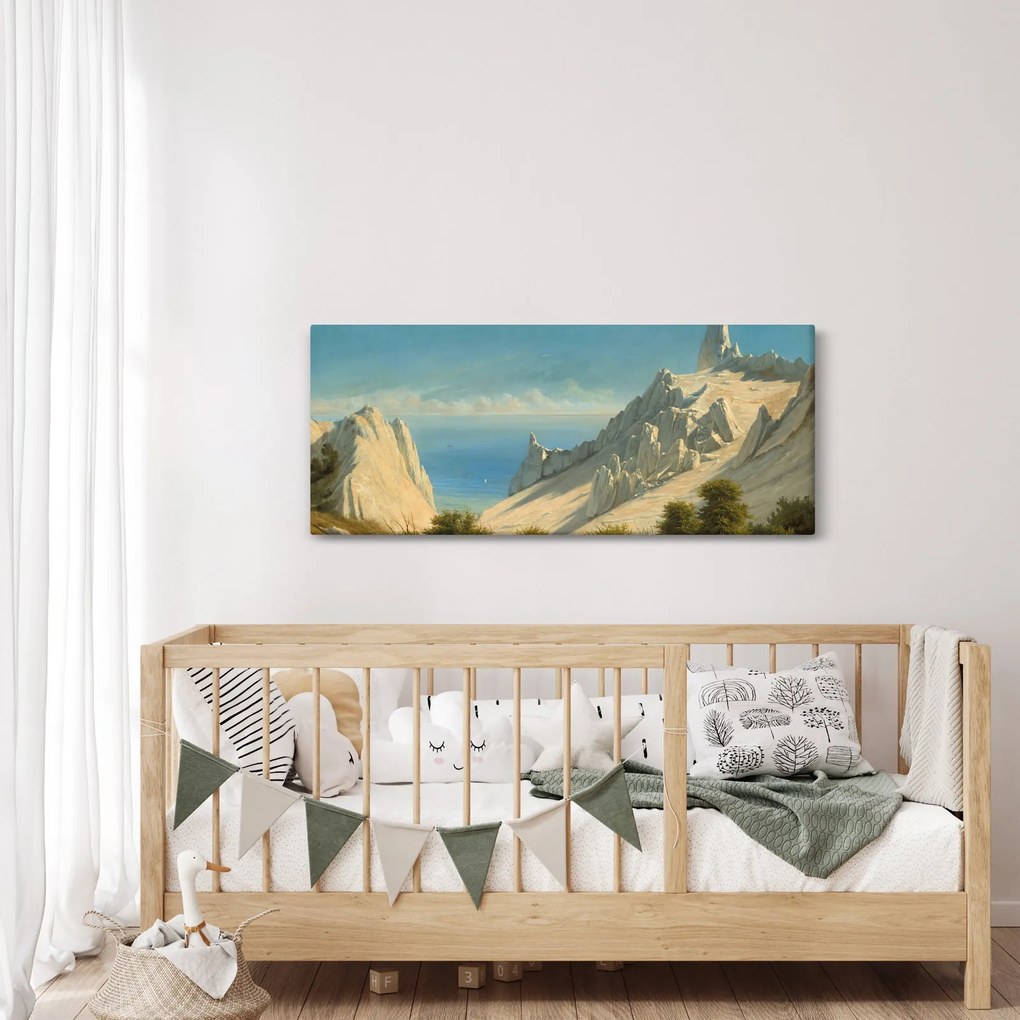 Tablou - Georg Emil Libert, View of Sommerspiret, the Cliffs of Møn, reproducere (120x50 cm)