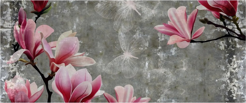 Tablou cu flori (120x50 cm)