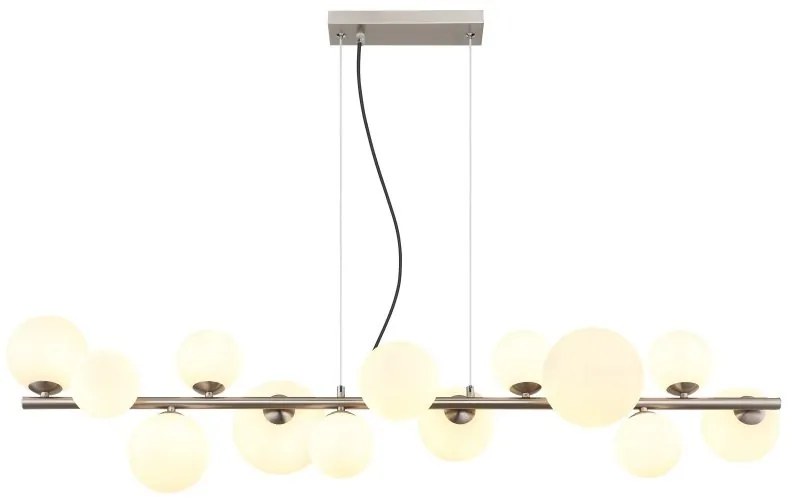 Lustra suspendata 13L design modern Riha nichel