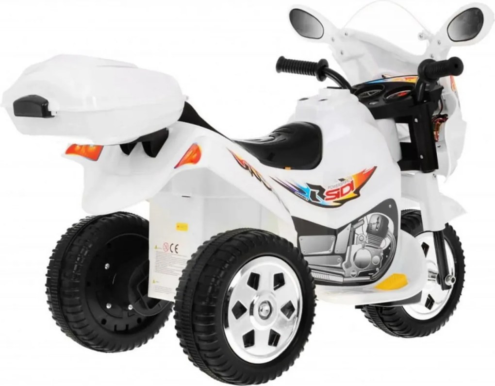 Motocicleta Electrica cu Acumulator Pentru Copii NOVOKIDS™ Moto Classico 88, 3-6 ani, Max 25 kg, Cu Melodii si Lumini, Trotineta Electrica, 3 Roti,
