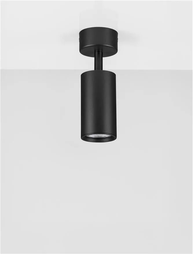 Spot aplicat design tehnic YORU negru