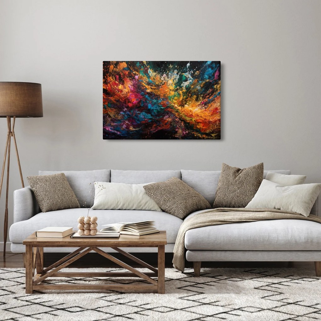Tablou - Abstracția culorilor II. (90x60 cm)