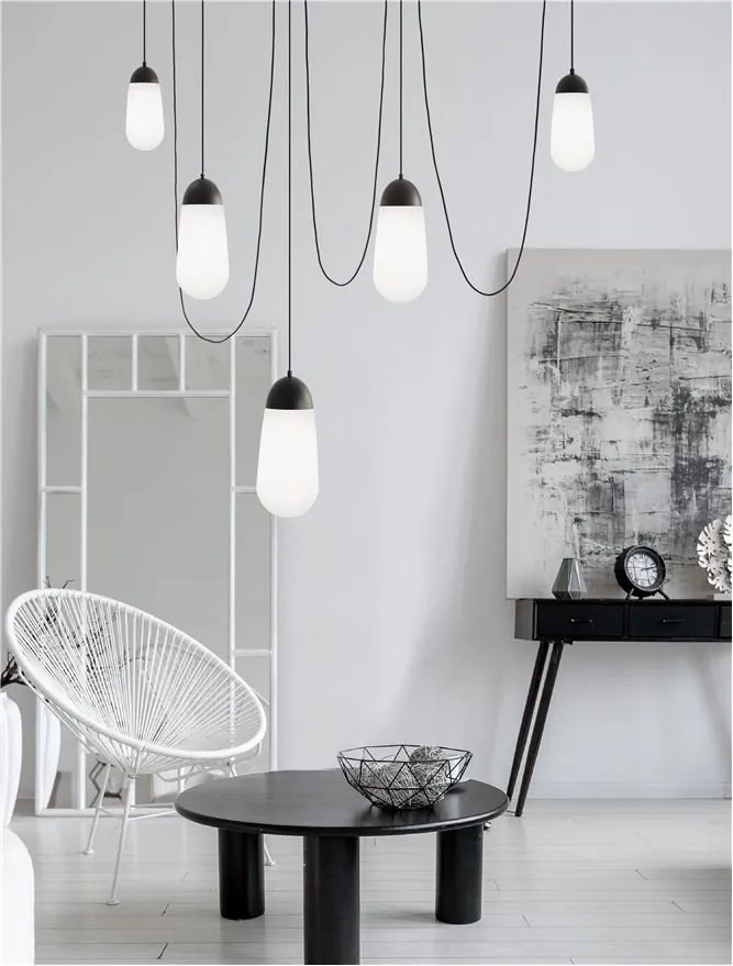 Lustra cu 5 Pendule design minimalist BLAKY